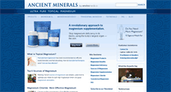 Desktop Screenshot of ancient-minerals.com