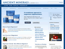 Tablet Screenshot of ancient-minerals.com